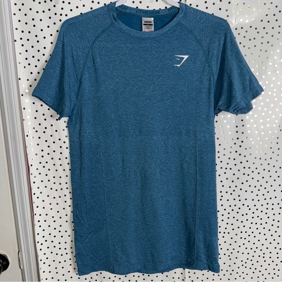 Gymshark Blue Short Sleeve Tee for Active Comfort - Picture 2 of 7